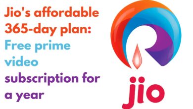 Jio's affordable 365-day plan: Free prime video subscription for a year